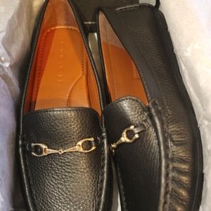 COACH Black Mavis Leather Loafer 6.5